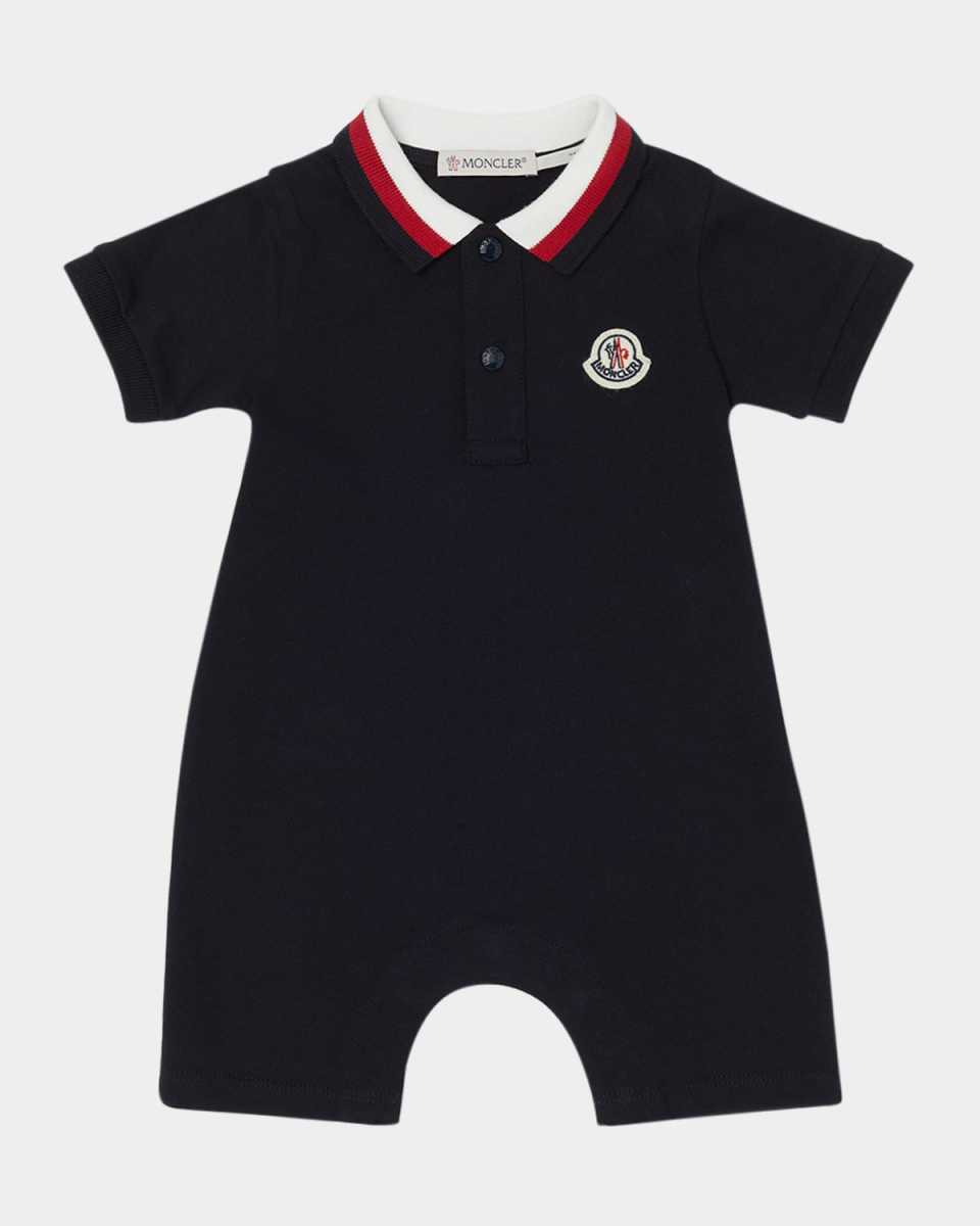 Boy's Pique Polo Playsuit, Size Newborn-24